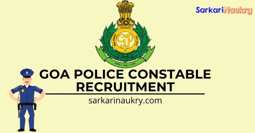 Goa Police Constable Recruitment